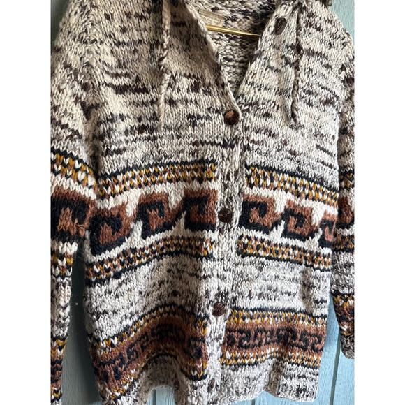 Vintage Handspun Wool Sweater, Small - Picture 2 of 9